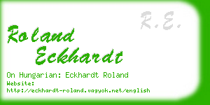 roland eckhardt business card